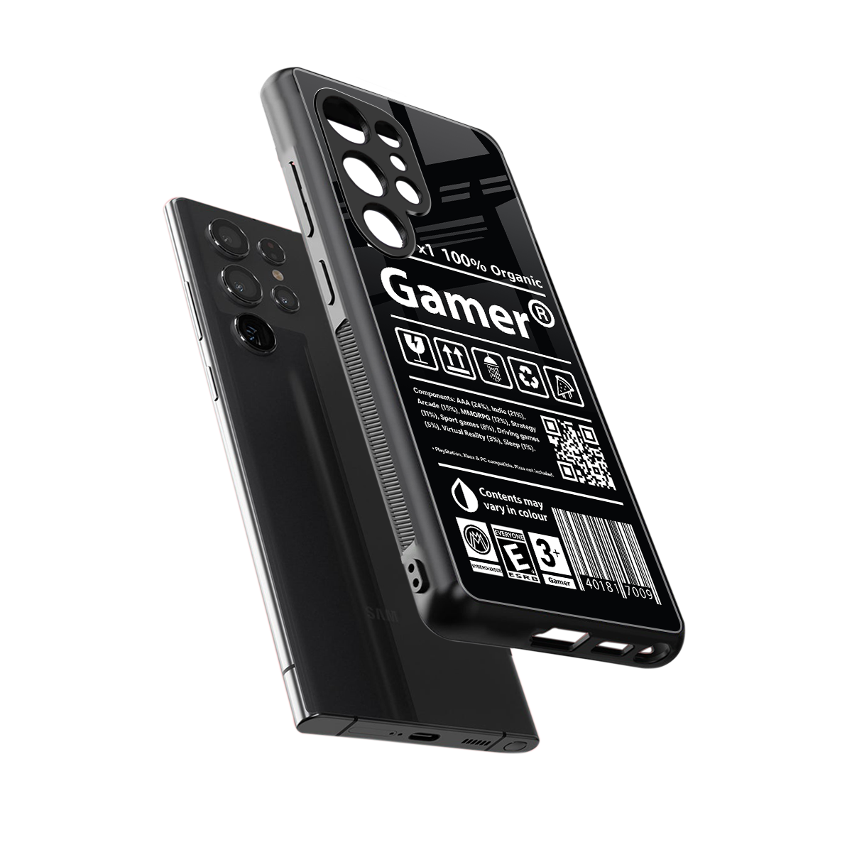 gamer back phone cover | glass case for samsung galaxy s25 ultra