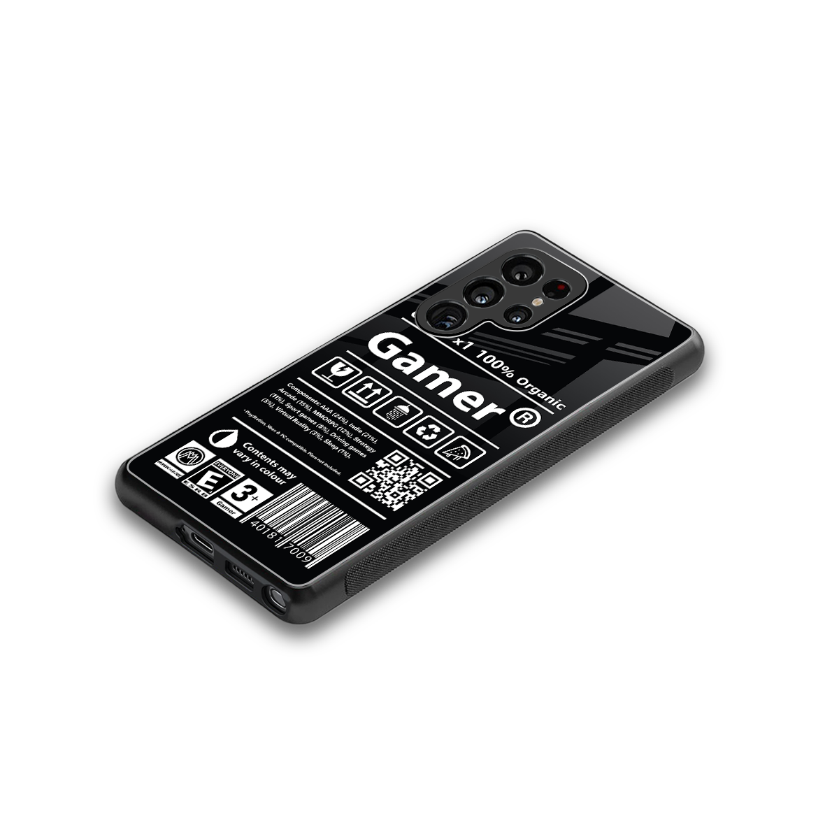 gamer back phone cover | glass case for samsung galaxy s25 ultra