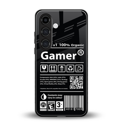 gamer back phone cover | glass case for samsung galaxy s24 plus