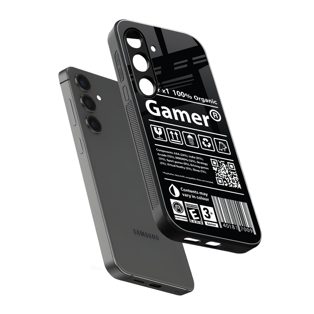 gamer back phone cover | glass case for samsung galaxy s23 plus