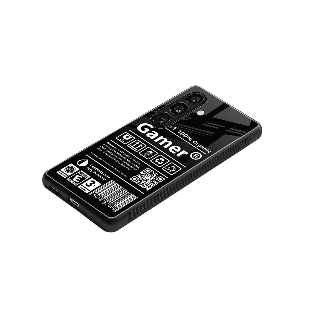 gamer back phone cover | glass case for samsung galaxy s23 plus