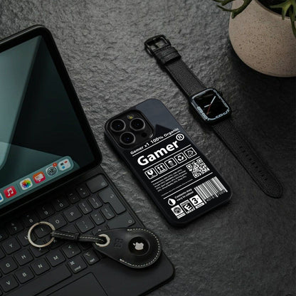 gamer back phone cover | glass case for iphone 15 plus