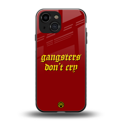 gangsters don't cry back phone cover | glass case for iphone 13 mini