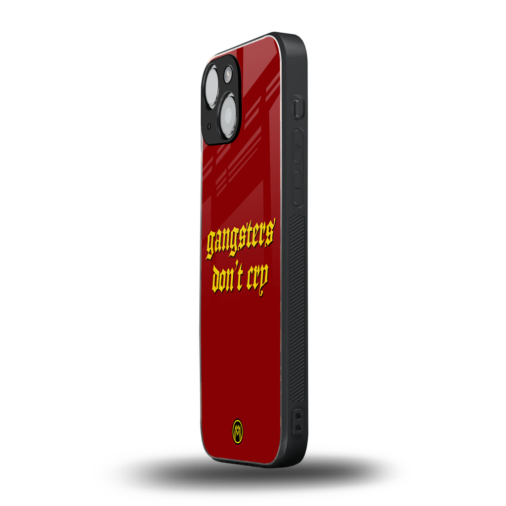 gangsters don't cry back phone cover | glass case for iphone 13 mini