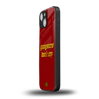 gangsters don't cry back phone cover | glass case for iphone 13 mini