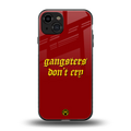 gangsters don't cry back phone cover | glass case for iphone 15