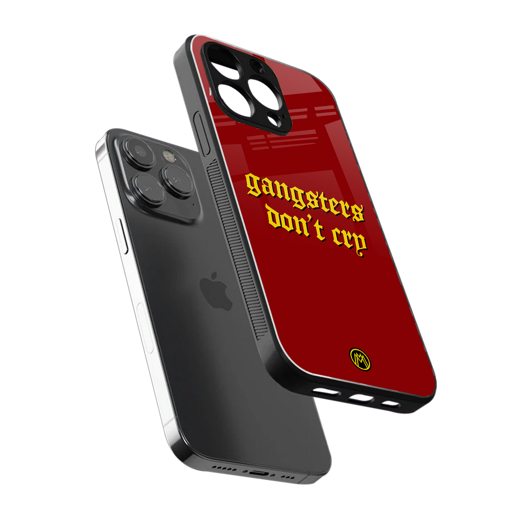 gangsters don't cry back phone cover | glass case for iphone 14 pro