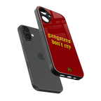 gangsters don't cry back phone cover | glass case for iphone 16 plus