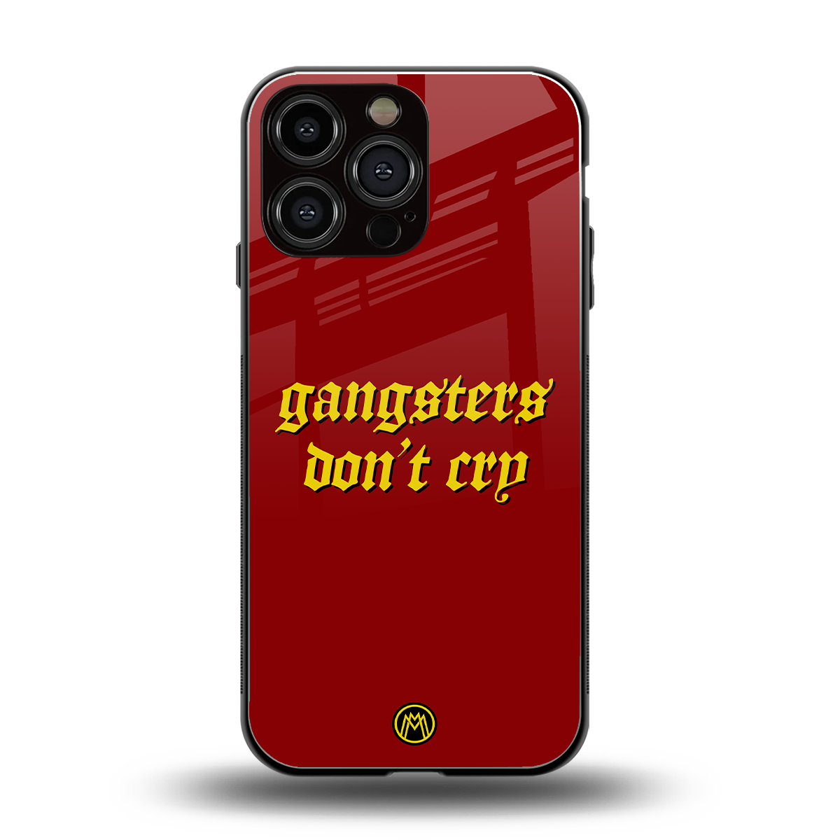 gangsters don't cry back phone cover | glass case for iphone 16 pro max