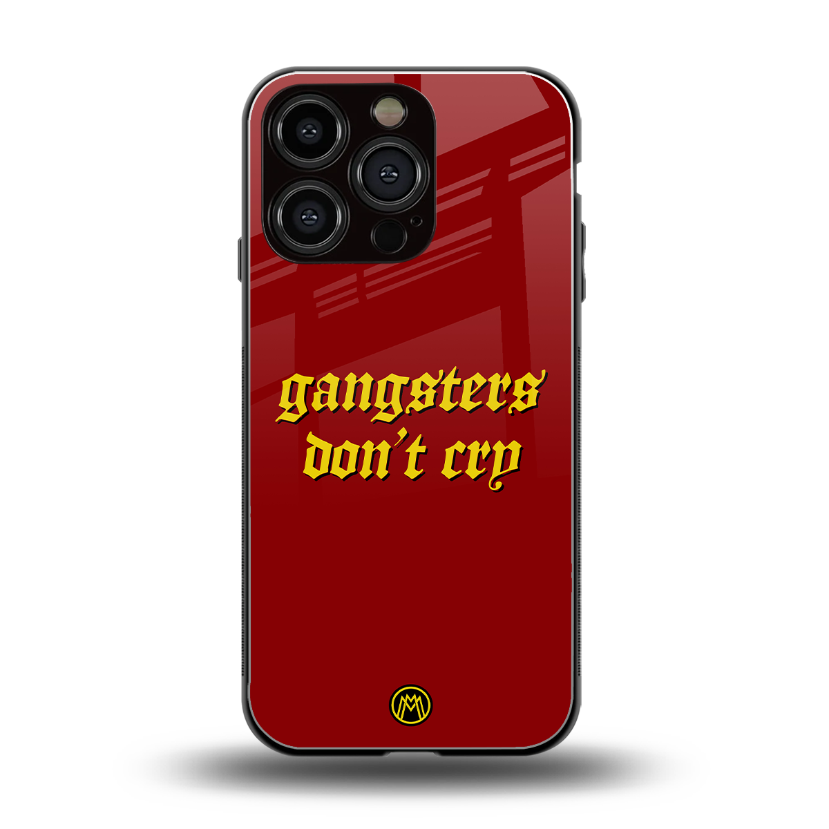 gangsters don't cry back phone cover | glass case for iphone 16 pro