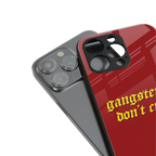 gangsters don't cry back phone cover | glass case for iphone 16 pro max