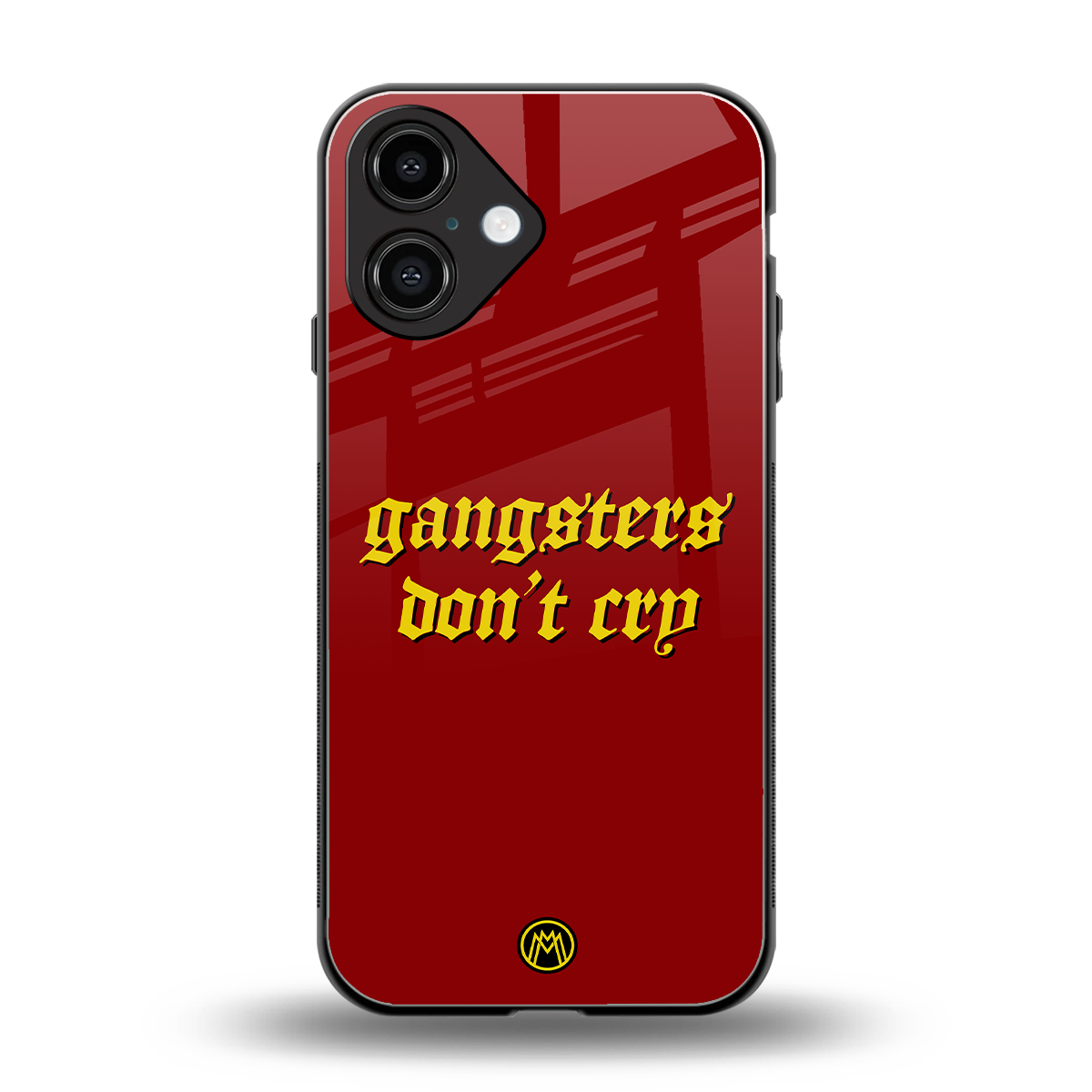 gangsters don't cry back phone cover | glass case for iphone 16