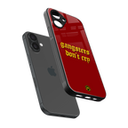 gangsters don't cry back phone cover | glass case for iphone 16