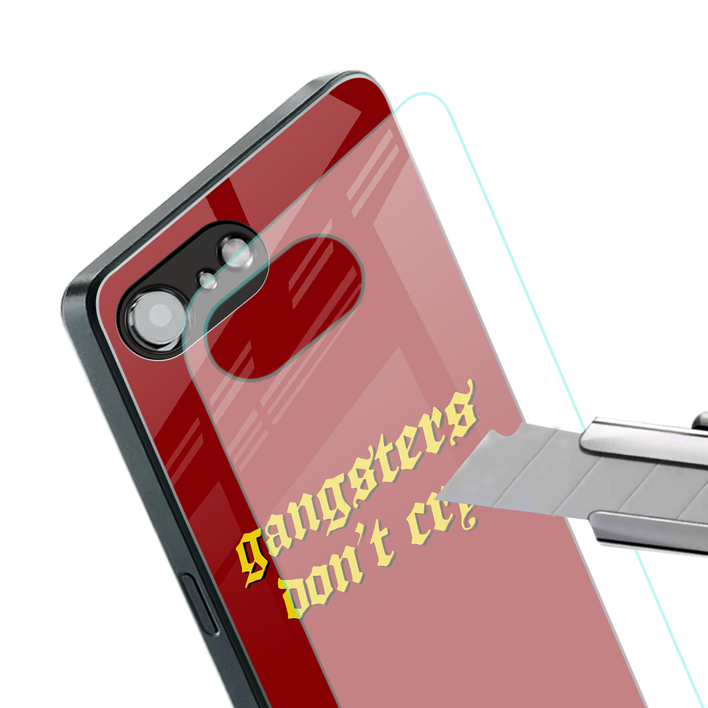 gangsters don't cry back phone cover | glass case for iphone 16e