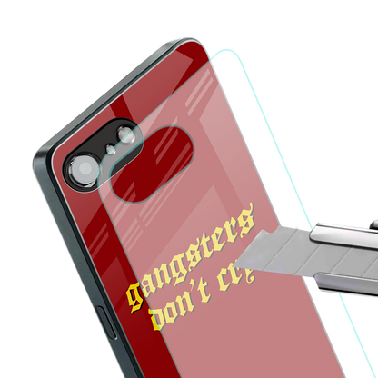 gangsters don't cry back phone cover | glass case for iphone 16e