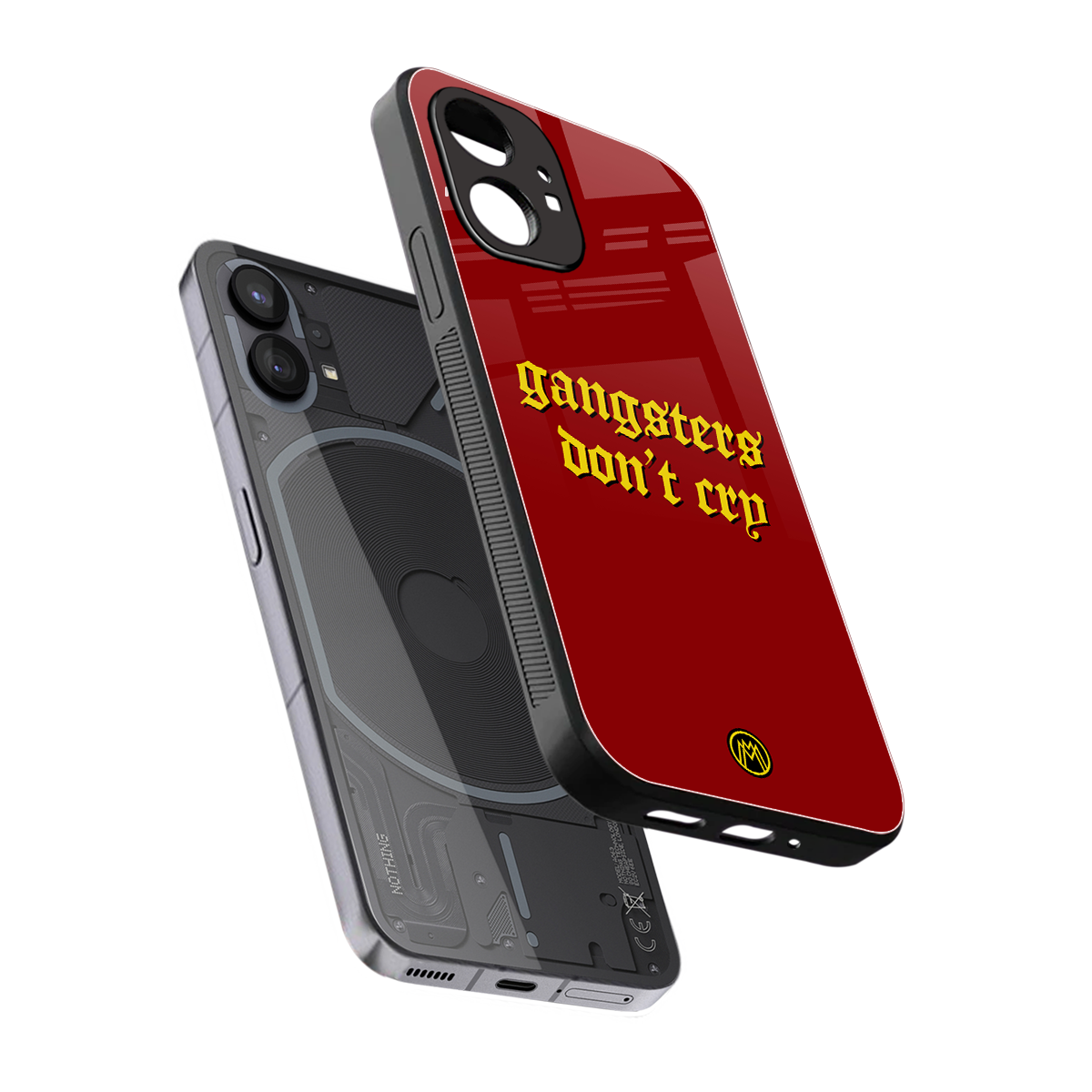 gangsters don't cry back phone cover | glass case for nothing phone 1