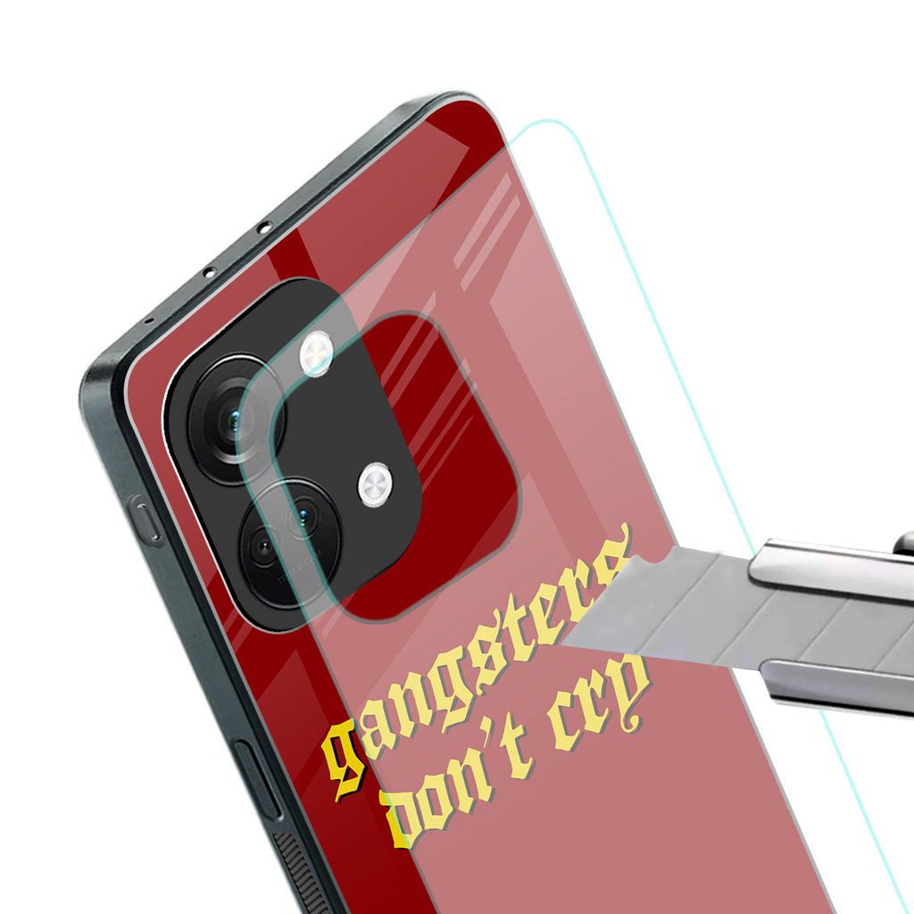 gangsters don't cry back phone cover | glass case for oneplus nord 3
