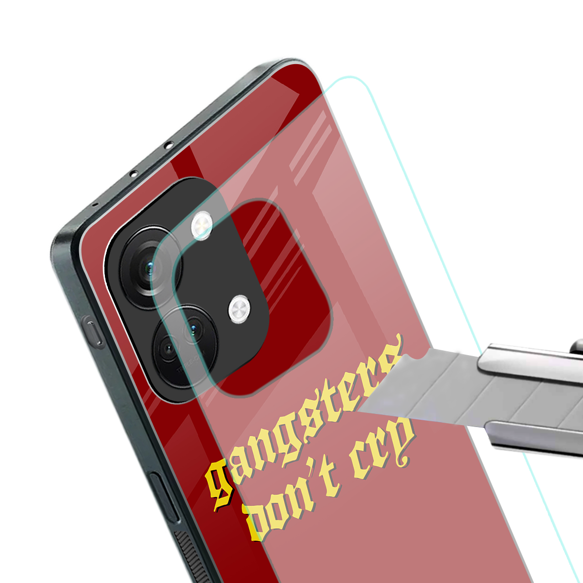 gangsters don't cry back phone cover | glass case for oneplus nord 3