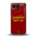 gangsters don't cry back phone cover | glass case for oneplus nord 4