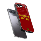 gangsters don't cry back phone cover | glass case for oneplus nord 4