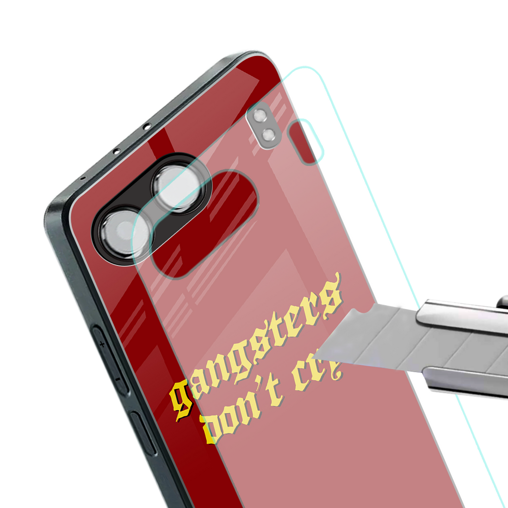 gangsters don't cry back phone cover | glass case for oneplus nord 4