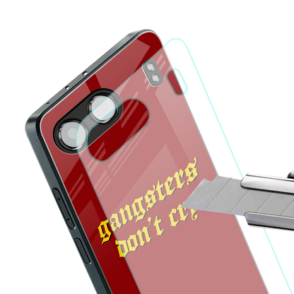 gangsters don't cry back phone cover | glass case for oneplus nord 4