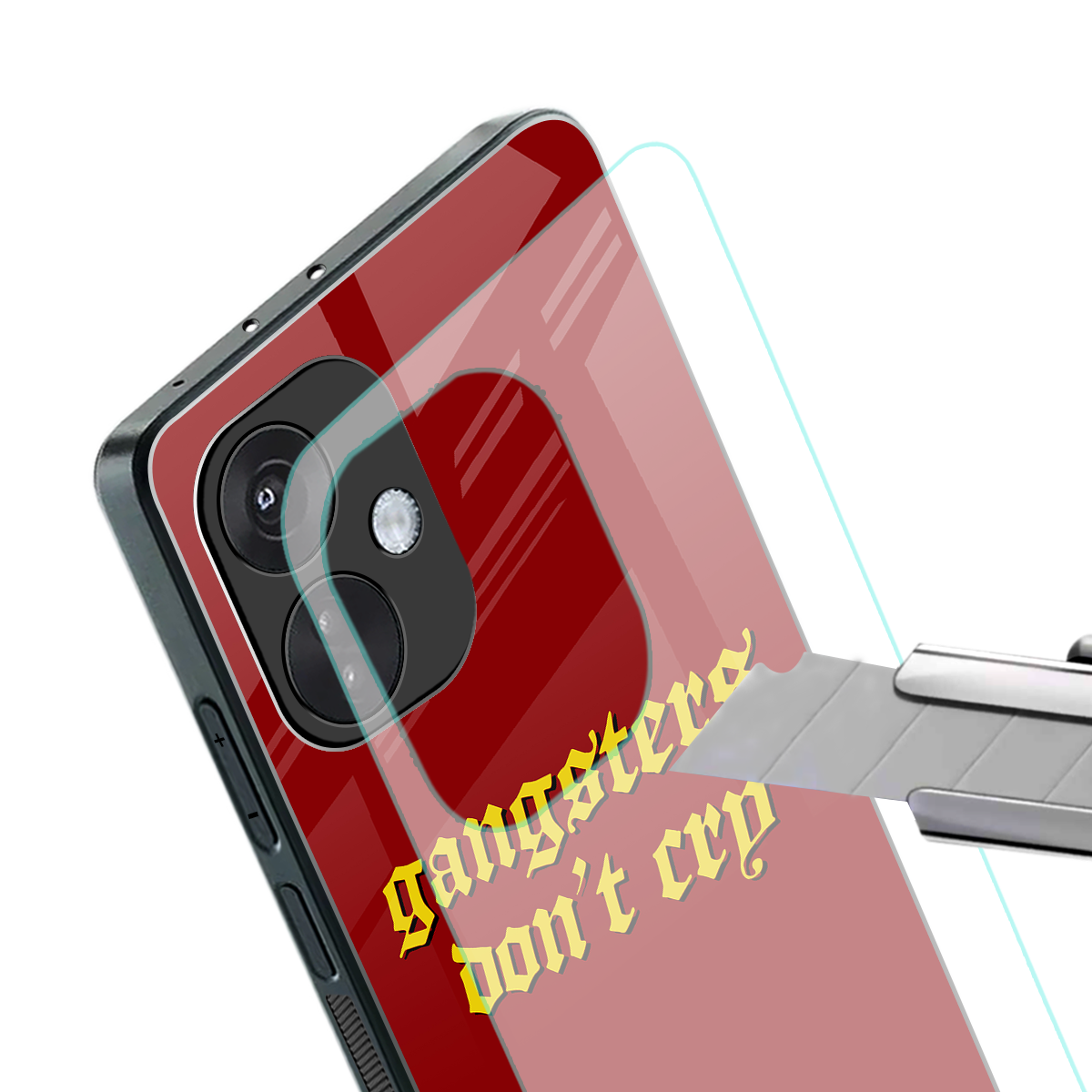 gangsters don't cry back phone cover | glass case for oneplus nord ce 3