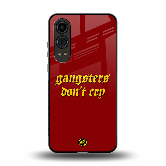 gangsters don't cry back phone cover | glass case for oneplus nord ce 4 lite