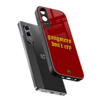 gangsters don't cry back phone cover | glass case for oneplus nord ce 4 lite