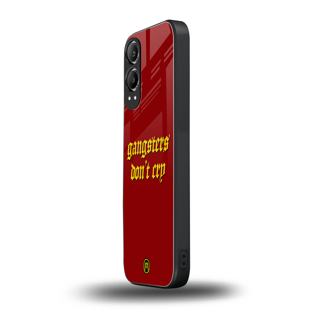 gangsters don't cry back phone cover | glass case for oneplus nord ce 4 lite