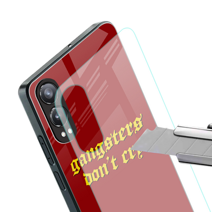 gangsters don't cry back phone cover | glass case for oneplus nord ce 4 lite