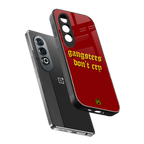 gangsters don't cry back phone cover | glass case for oneplus nord ce 4