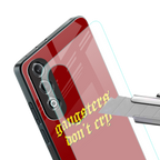 gangsters don't cry back phone cover | glass case for oneplus nord ce 4