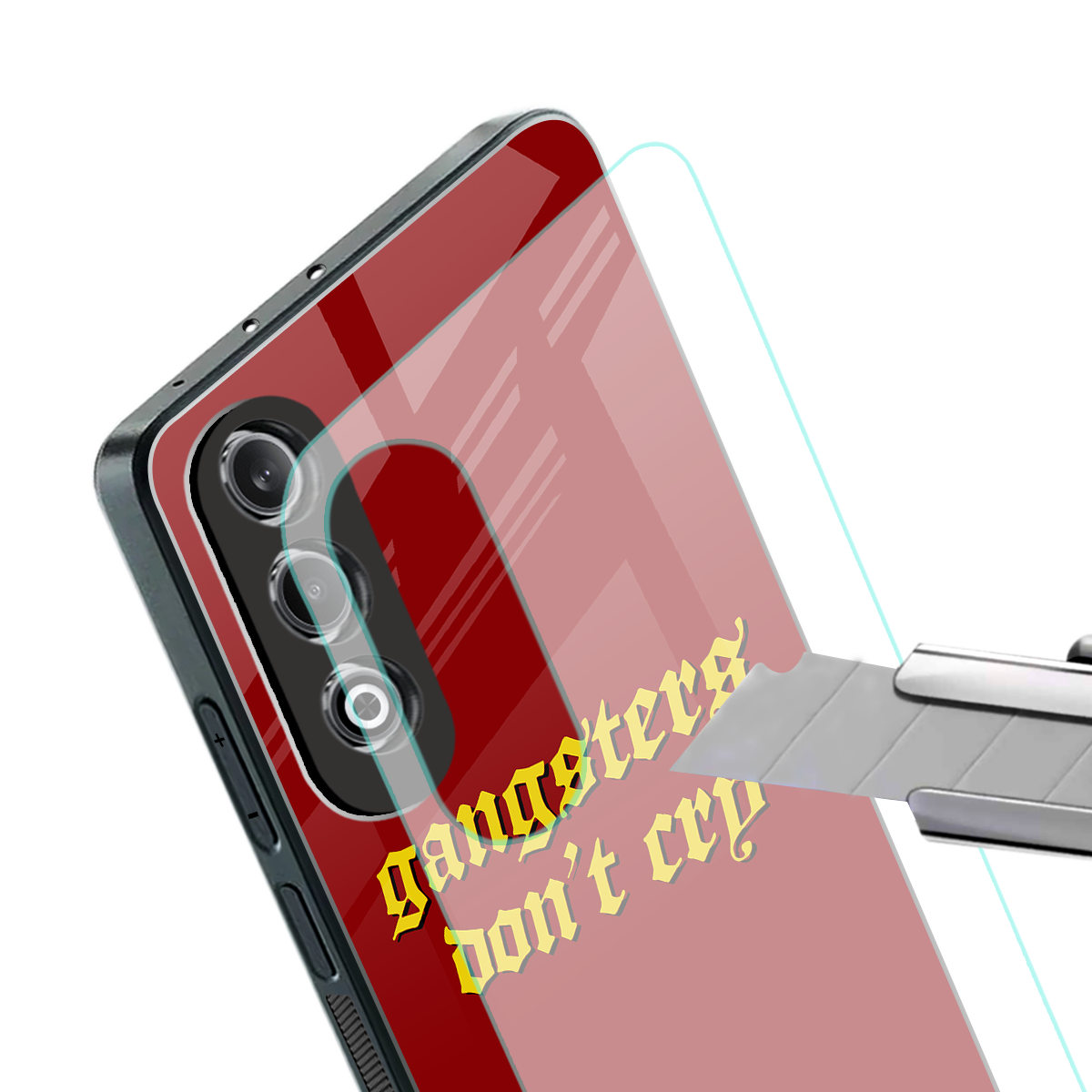 gangsters don't cry back phone cover | glass case for oneplus nord ce 4