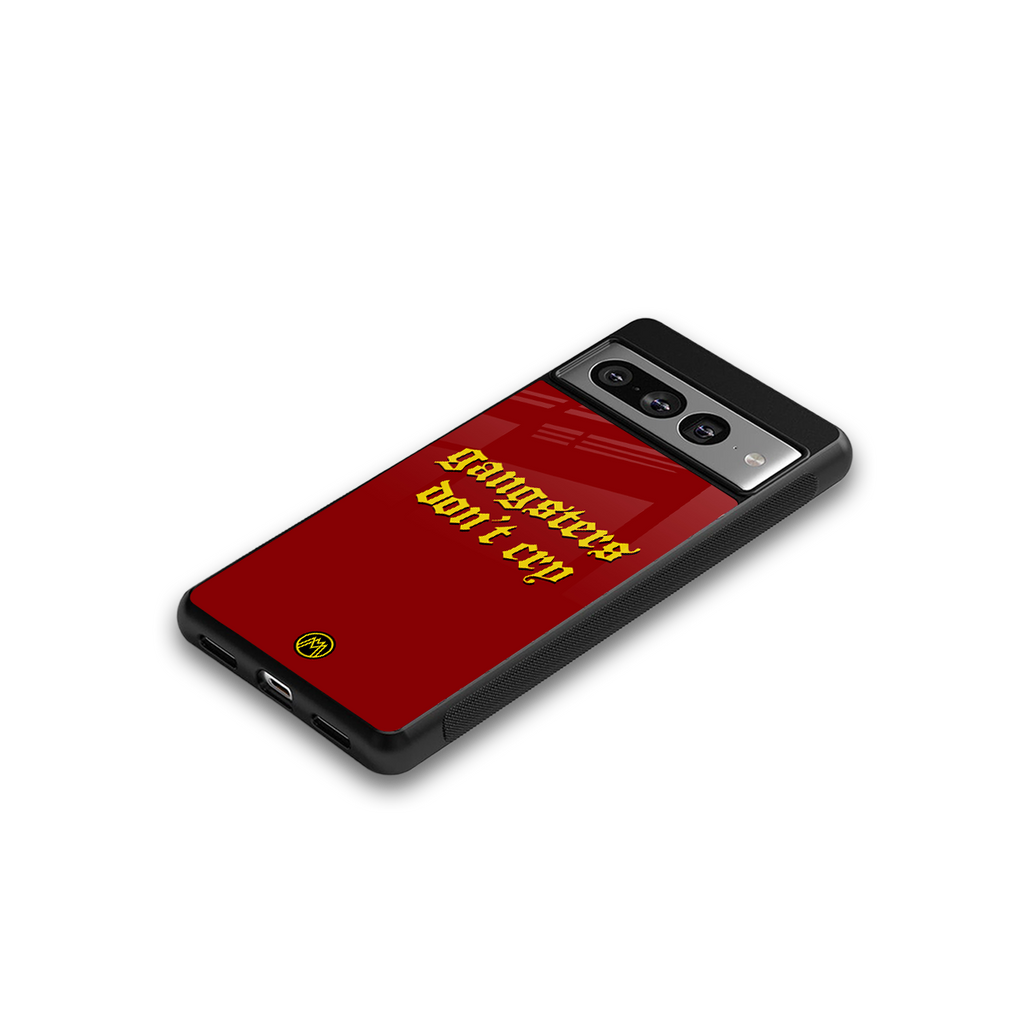 gangsters don't cry back phone cover | glass case for google pixel 7 pro