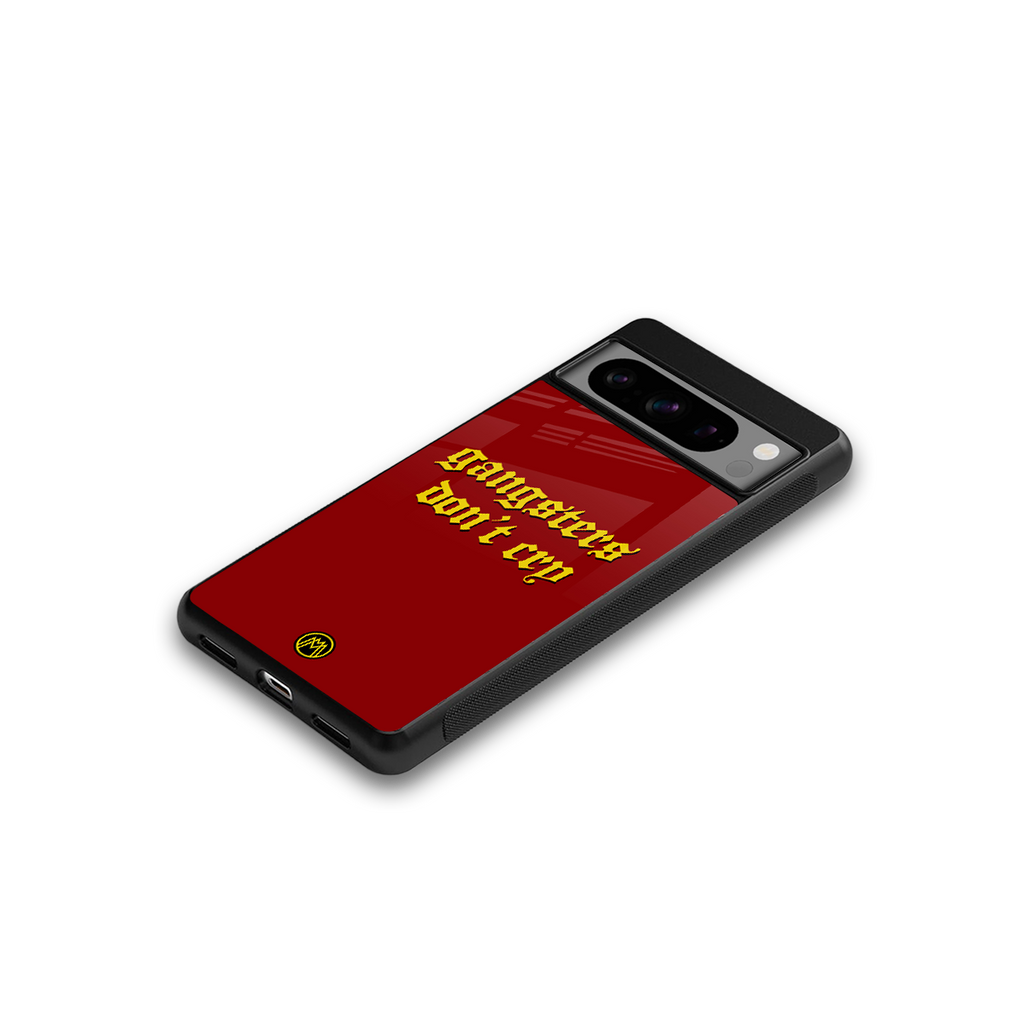 gangsters don't cry back phone cover | glass case for google pixel 8 pro