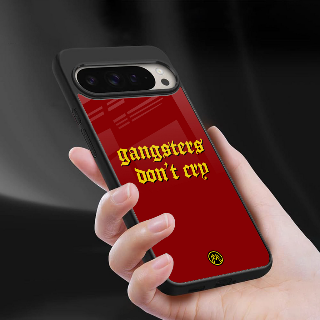 gangsters don't cry back phone cover | glass case for google pixel 9 pro