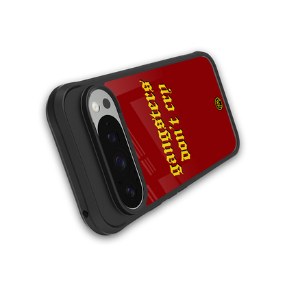 gangsters don't cry back phone cover | glass case for google pixel 9 pro xl