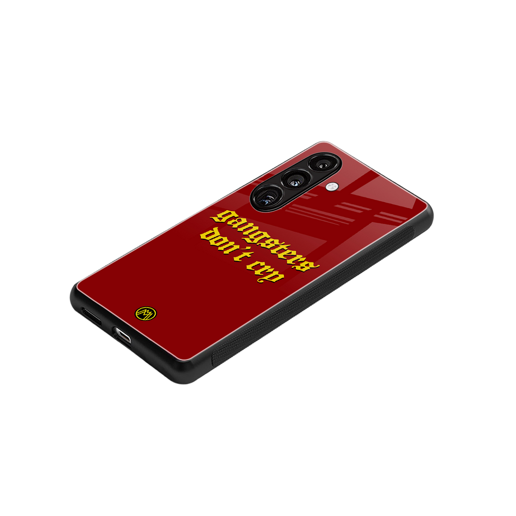 gangsters don't cry back phone cover | glass case for samsung galaxy s24