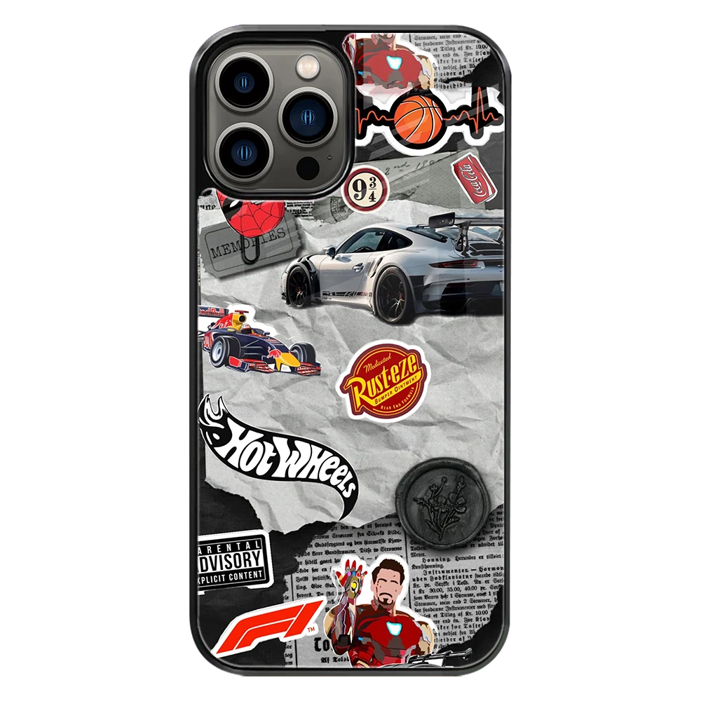 Premium Glass Back Mobile Phone Cover for iPhone, Samsung, OnePlus, Google Pixel, Redmi, Oppo, Vivo & Realme
