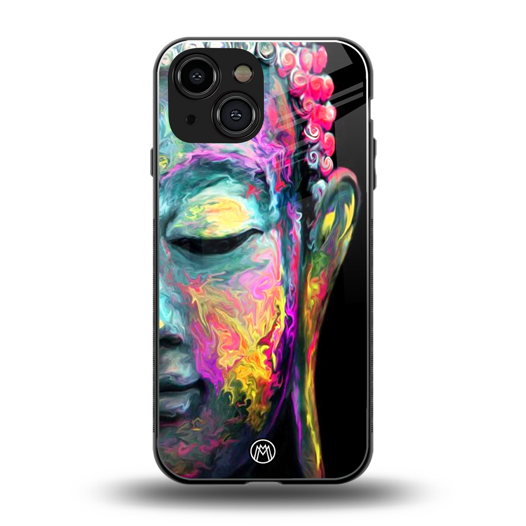 gautama buddha back phone cover | glass case for iphone 13 mini