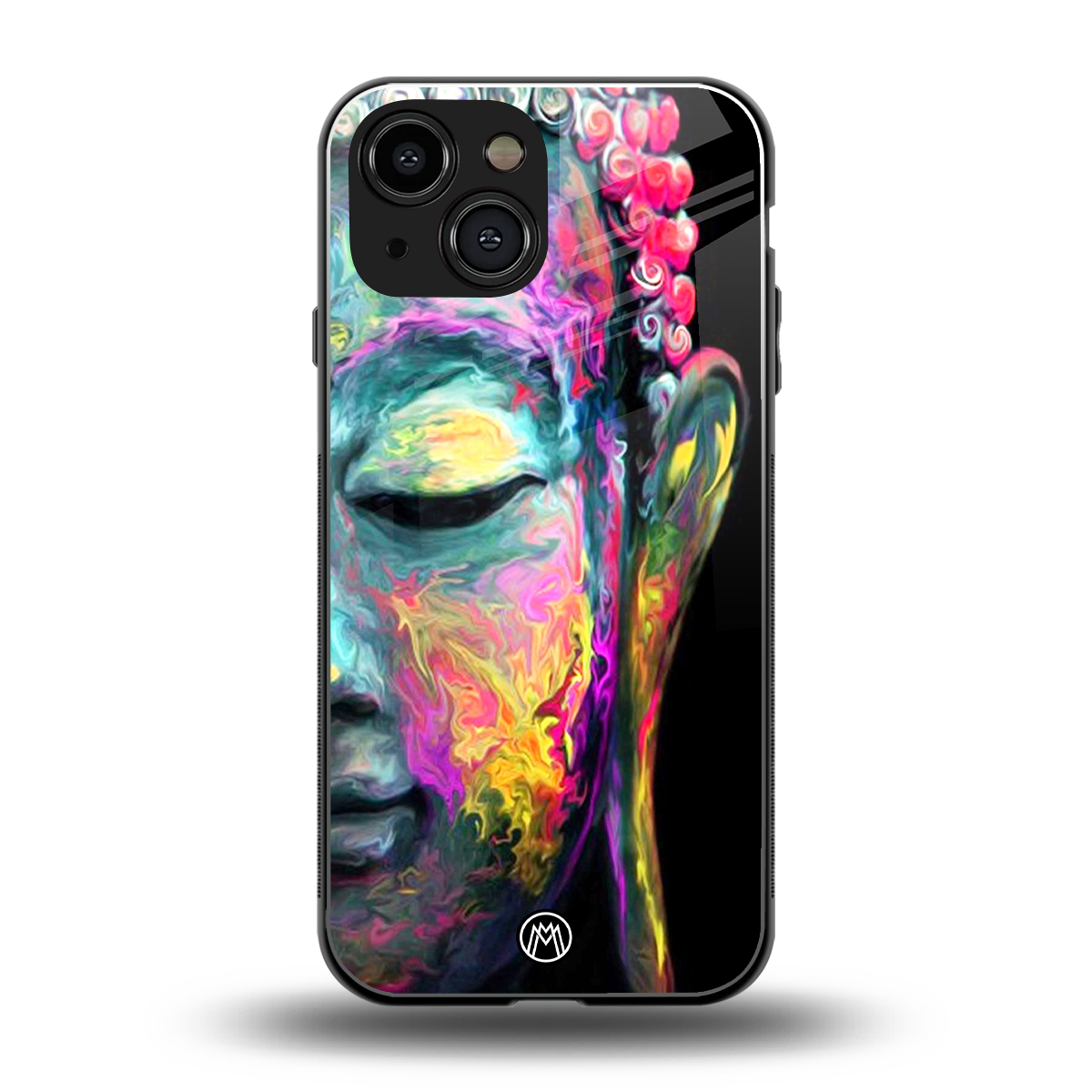 gautama buddha back phone cover | glass case for iphone 13 mini