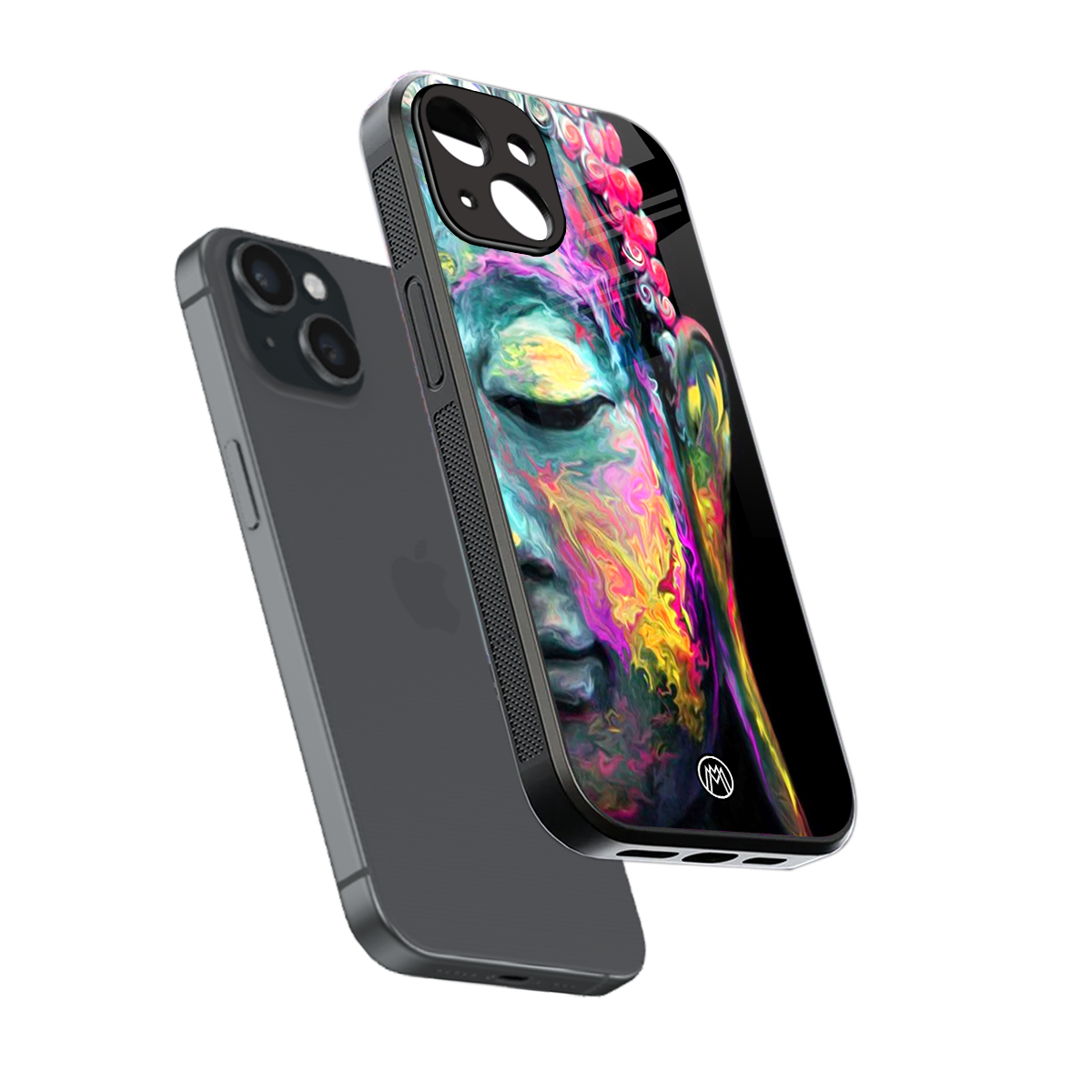 gautama buddha back phone cover | glass case for iphone 13 mini