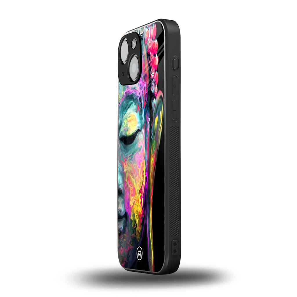 gautama buddha back phone cover | glass case for iphone 13 mini