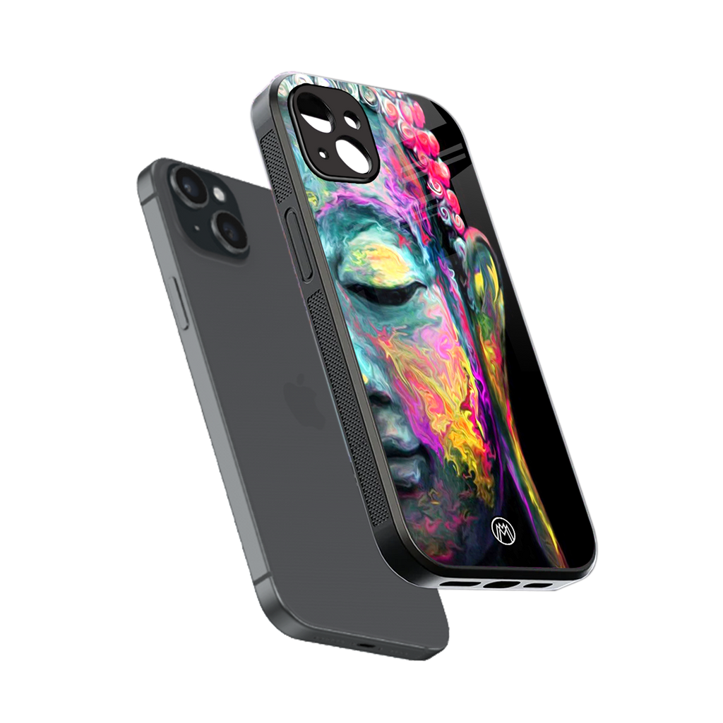 gautama buddha back phone cover | glass case for iphone 14 plus
