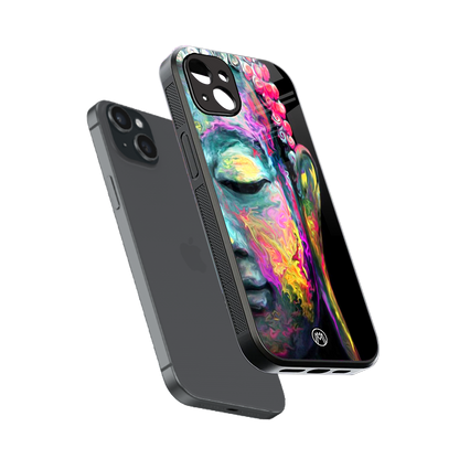 gautama buddha back phone cover | glass case for iphone 14 plus