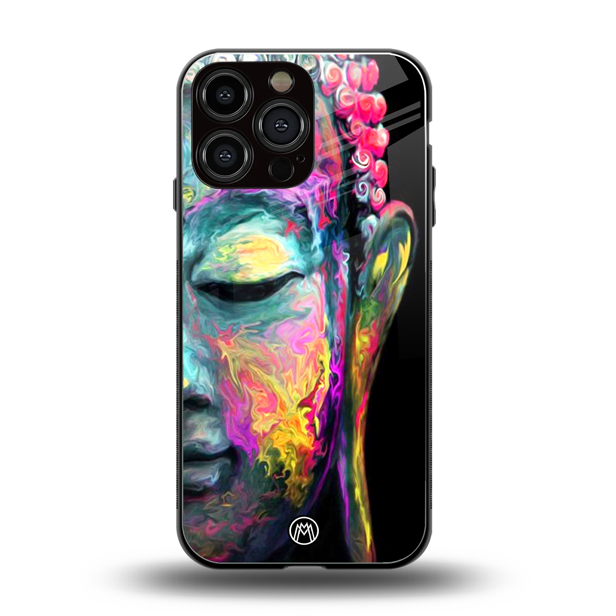 gautama buddha back phone cover | glass case for iphone 14 pro max