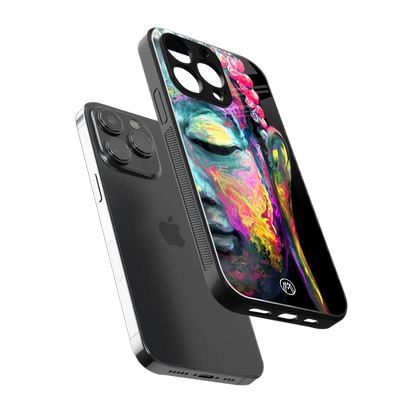 gautama buddha back phone cover | glass case for iphone 14 pro max