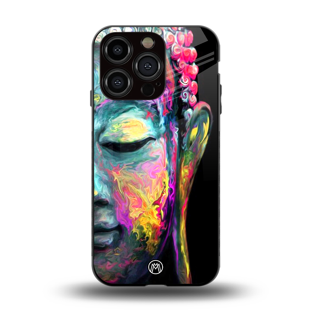 gautama buddha back phone cover | glass case for iphone 15 pro