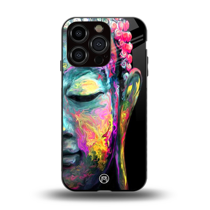 gautama buddha back phone cover | glass case for iphone 15 pro
